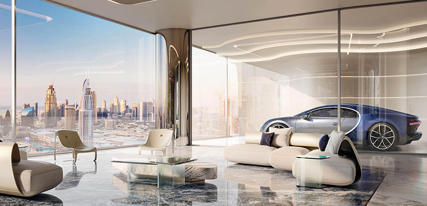 luxury bugatti sky mansion dubai